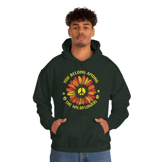 Among Wildflowers | Unisex Hooded Sweatshirt | Embrace Your Vibe