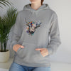 Sweatshirt | Highland Cow Watercolor V1 Western Cowgirl | Unisex Hooded Hoodie Sweatshirt