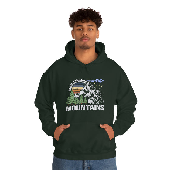 Faith Move Mountains Sweatshirt | Unisex Hooded Hoodie Sweatshirt