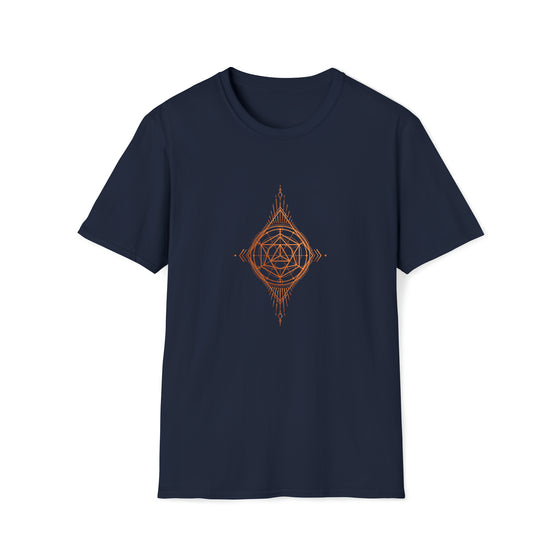 Abstract Diamond Seeing Eye Shapes V35  |  Unisex Soft Style Tee T-Shirt  |  Embrace Your Vibe