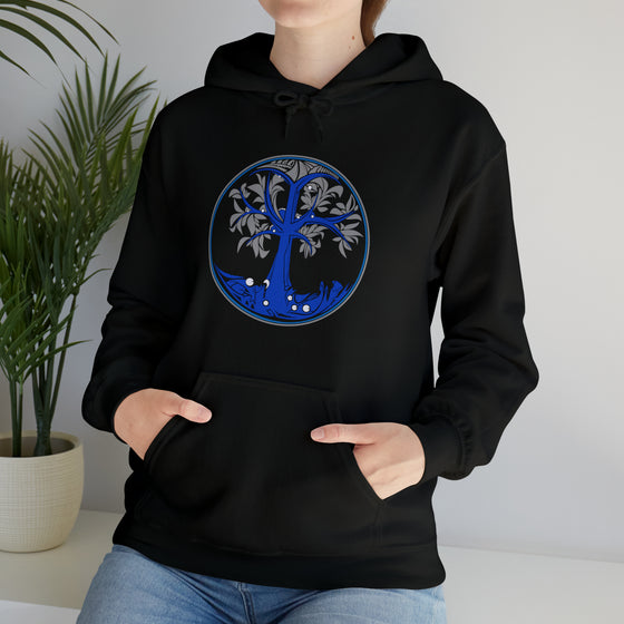 Beach Hoodie | Tree of Life Blues | Unisex Hooded Hoodie Sweatshirt