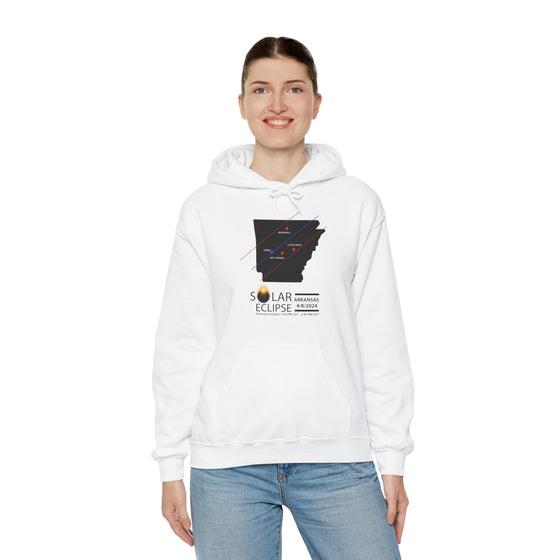 ARKANSAS Total Solar Eclipses April 8  2024  Total Eclipse | Unisex Hooded Hoodie Sweatshirt | Embrace Your Vibe |  Astronomy