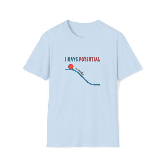 Science Shirt | Potential Energy William Rankine | Unisex Soft Style Tee T-Shirt | Science Technology