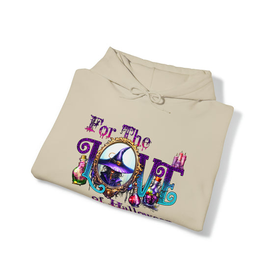 Halloween Sweatshirt |For The Love Of Halloween | Unisex Hooded Hoodie Sweatshirt