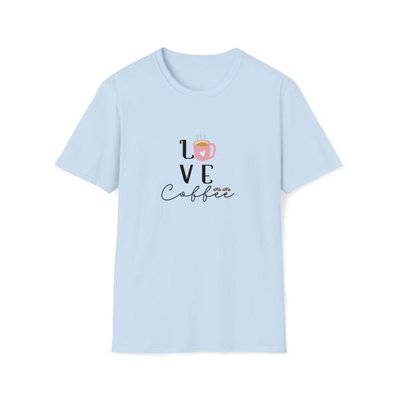 Love Coffee Shirt | Coffee Latte Drink | Unisex Soft Style Tee T-Shirt