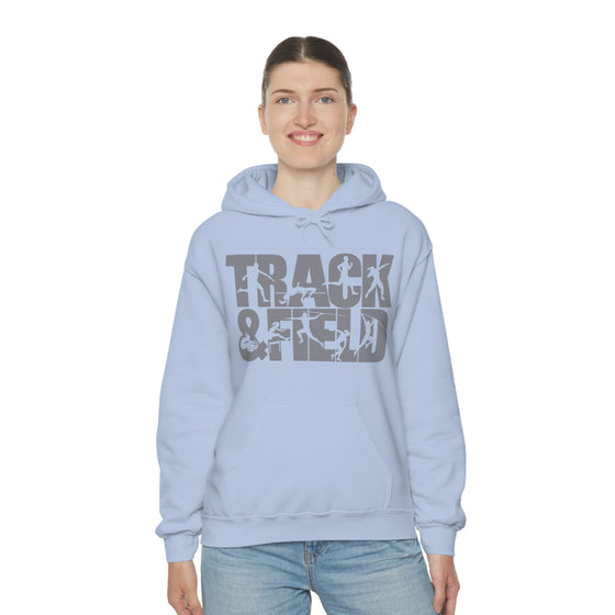 Chill Stitch – Track & Field Sport - Unisex Hooded Hoodie Sweatshirt – Embrace Your Vibe