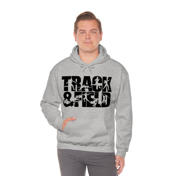 Chill Stitch – Track & Field Sport - Unisex Hooded Hoodie Sweatshirt – Embrace Your Vibe