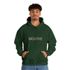 BREATH Relaxation Self Care Meditation Yoga | Unisex Hooded Hoodie Sweatshirt | Embrace Your Vibe