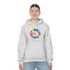 Chill Stitch – Sunflower Rainbow Peace - Unisex Hooded Hoodie Sweatshirt – Embrace Your Vibe