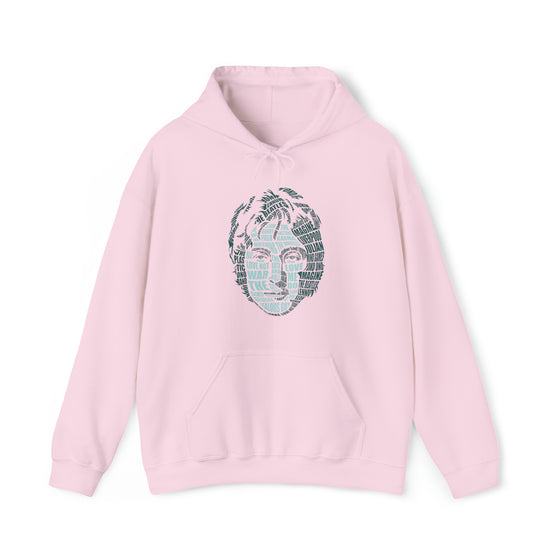 John Lennon | Unisex Hooded Hoodie Sweatshirt | Embrace Your Vibe | Calligram Word Design