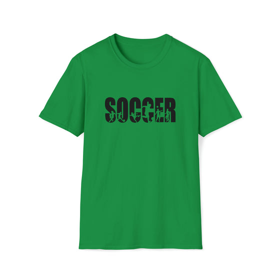 Soccer Shirt | Soccer Athlete Silhouettes | Unisex Soft Style T-Shirt Tee