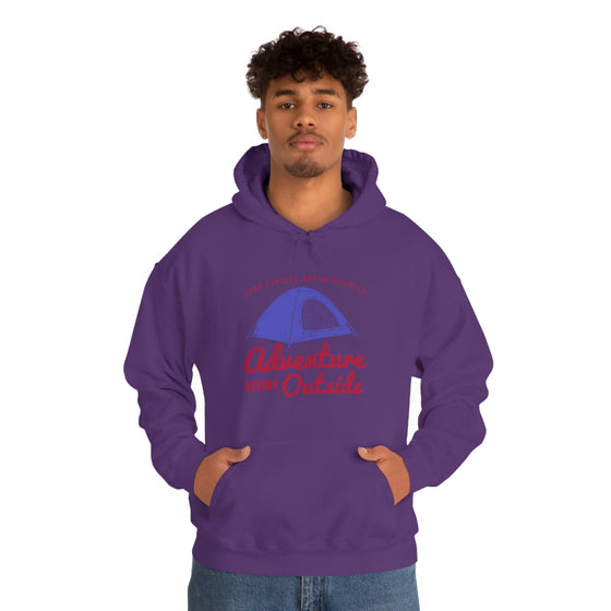 Chill Stitch – Outside Your Tent Adventure - Unisex Hooded Hoodie Sweatshirt – Embrace Your Vibe