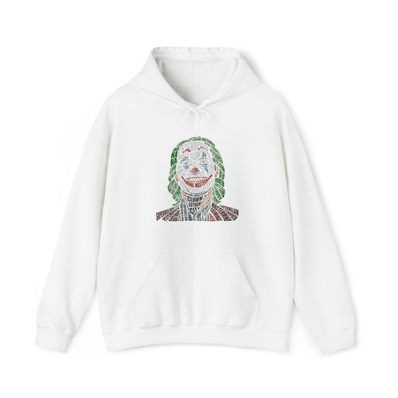 Joker | Unisex Hooded Hoodie Sweatshirt | Embrace Your Vibe | Calligram Word Design