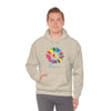 Chill Stitch – Sunflower Rainbow Peace - Unisex Hooded Hoodie Sweatshirt – Embrace Your Vibe