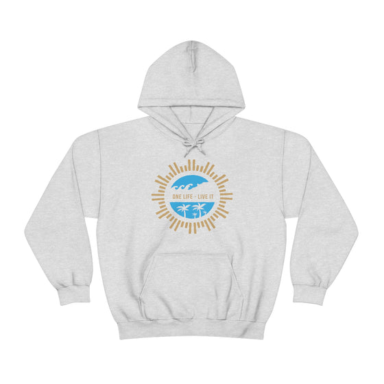 Chill Stitch – One Life Live It Spoke - Unisex Hooded Hoodie Sweatshirt – Embrace Your Vibe