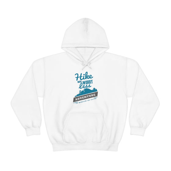 Chill Stitch – Hike More Worry Less - Unisex Hooded Hoodie Sweatshirt – Embrace Your Vibe
