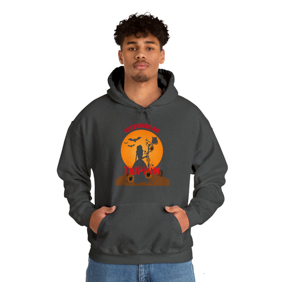 Halloween Sweatshirt | Witches Be Tripping | Unisex Hooded Hoodie Sweatshirt