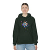 Chill Stitch – Peace Sign Color Splat - Unisex Hooded Hoodie Sweatshirt – Embrace Your Vibe