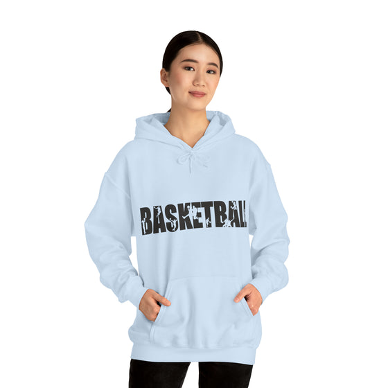 Basketball B-Ball Silhouette Sport | Unisex Hooded Hoodie Sweatshirt | Embrace Your Vibe