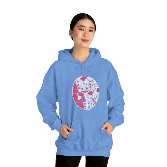 Jason  Friday  Halloween | Unisex Hooded Hoodie Sweatshirt | Embrace Your Vibe | Calligram Word Design