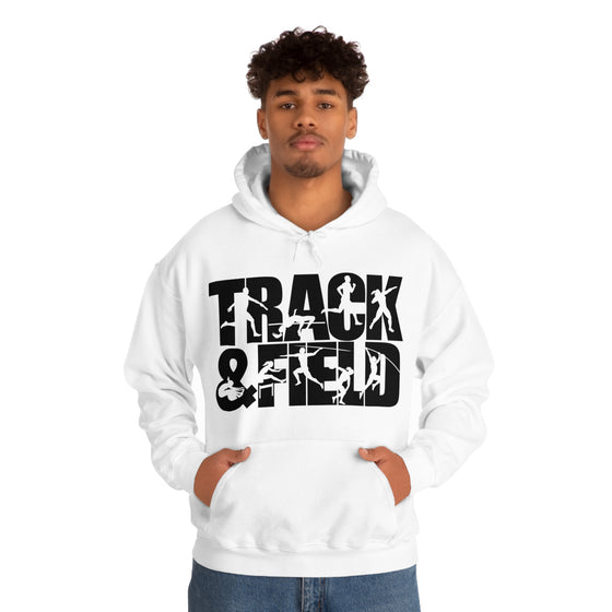 Chill Stitch – Track & Field Sport - Unisex Hooded Hoodie Sweatshirt – Embrace Your Vibe