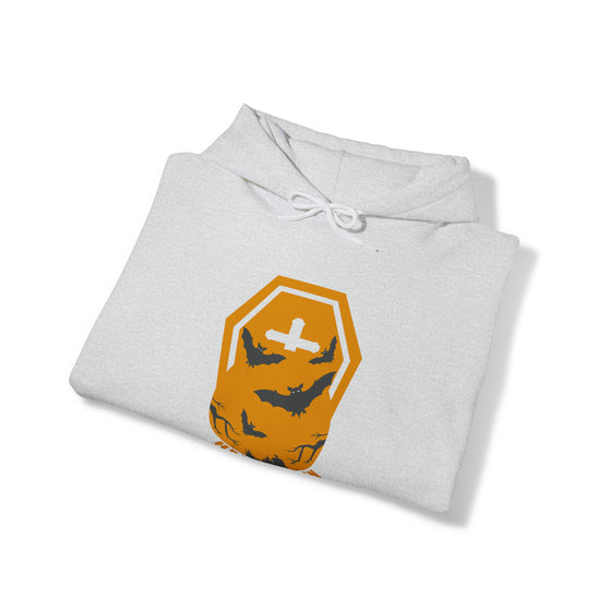 Halloween Sweatshirt | Moon Bats | Unisex Hooded Hoodie Sweatshirt