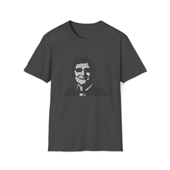 Bill Gates | Unisex Soft Style Tee T-Shirt | Embrace Your Vibe | Calligram Word Design