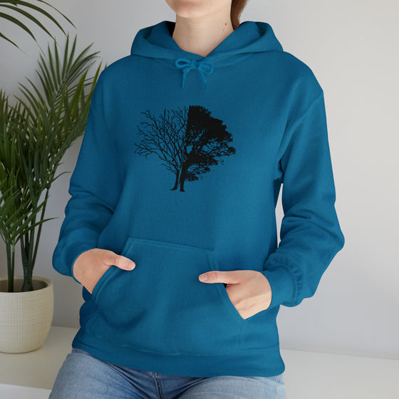 Tree Life Sweatshirt | Life And Death Tree | Abstract Unisex Hooded Hoodie Sweatshirt