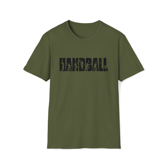 Handball Shirt | Sport Athlete Silhouettes | Unisex Soft Style T-Shirt