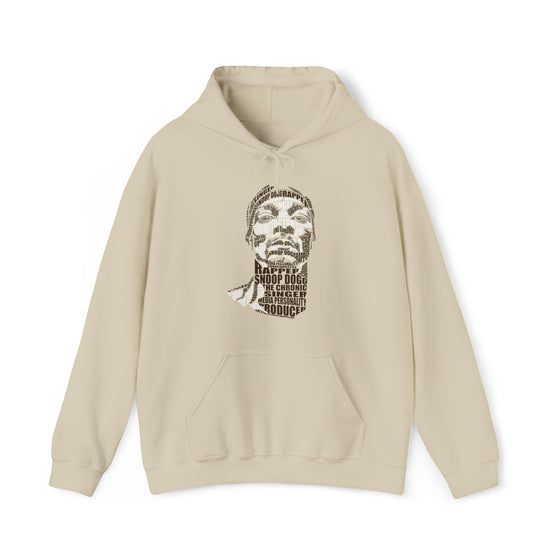 Snoop Dogg Rapper | Unisex Hooded Hoodie Sweatshirt  | Calligram Word Design