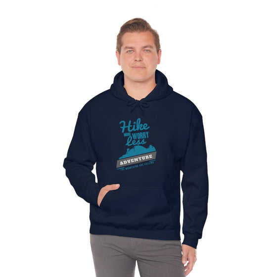 Chill Stitch – Hike More Worry Less - Unisex Hooded Hoodie Sweatshirt – Embrace Your Vibe