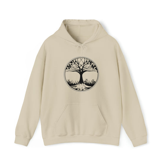 Yoga Sweatshirt | Tree of Life Strong Roots | Unisex Hooded Hoodie Sweatshirt