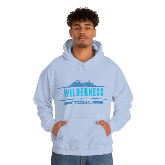 Chill Stitch – Wilderness Road Less Traveled - Unisex Hooded Hoodie Sweatshirt – Embrace Your Vibe