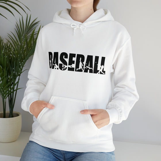 Baseball Silhouette Sport | Unisex Hooded Hoodie Sweatshirt | Embrace Your Vibe