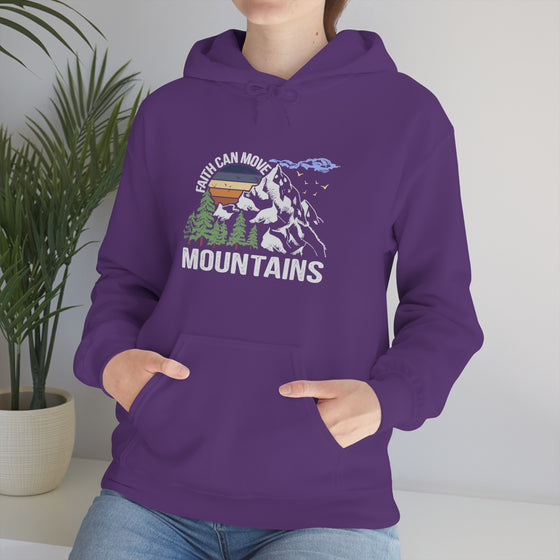 Faith Move Mountains Sweatshirt | Unisex Hooded Hoodie Sweatshirt