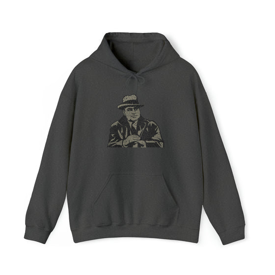 Al Capone | Unisex Hooded Hoodie Sweatshirt | Embrace Your Vibe | Calligram Word Design