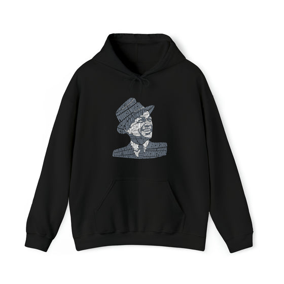 Frank Sinatra | Unisex Hooded Hoodie Sweatshirt | Embrace Your Vibe | Calligram Word Design