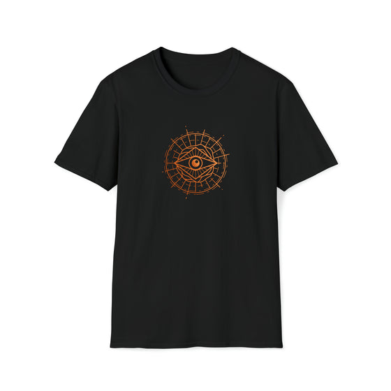 Abstract Shapes V34 All Seeing Eye Mystical Egyptian | Unisex Soft Style Tee T-Shirt | Embrace Your Vibe