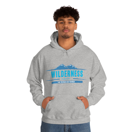 Chill Stitch – Wilderness Road Less Traveled - Unisex Hooded Hoodie Sweatshirt – Embrace Your Vibe