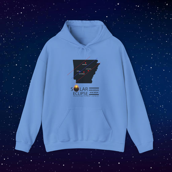 ARKANSAS Total Solar Eclipses April 8  2024  Total Eclipse | Unisex Hooded Hoodie Sweatshirt | Embrace Your Vibe |  Astronomy