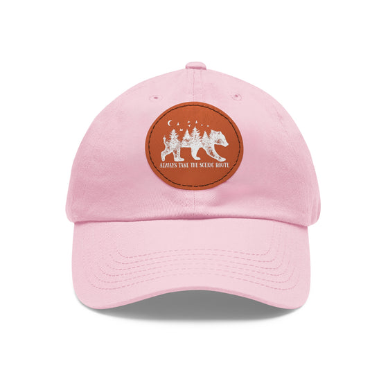 Bear Scenic Route Leather Patch Baseball Cap | Embrace Your Vibe