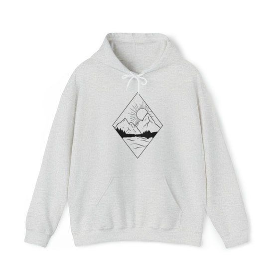 Diamond Lake Mountains Sweatshirt | Unisex Hooded Hoodie Sweatshirt