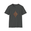 Abstract Diamond Seeing Eye Shapes V35  |  Unisex Soft Style Tee T-Shirt  |  Embrace Your Vibe