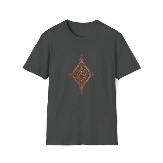 Abstract Diamond Seeing Eye Shapes V35  |  Unisex Soft Style Tee T-Shirt  |  Embrace Your Vibe