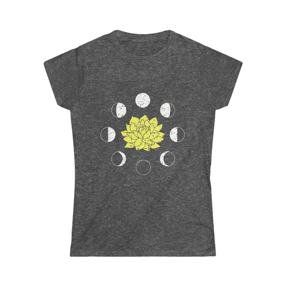 Yoga Shirt | Lotus Moon Phases Yoga | T-Shirt Soft style Tee