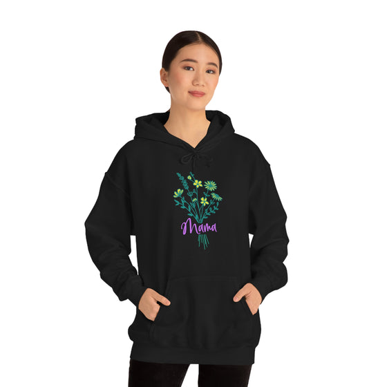 Chill Stitch – Wildflower Bouquet Mama - Unisex Hooded Hoodie Sweatshirt – Embrace Your Vibe