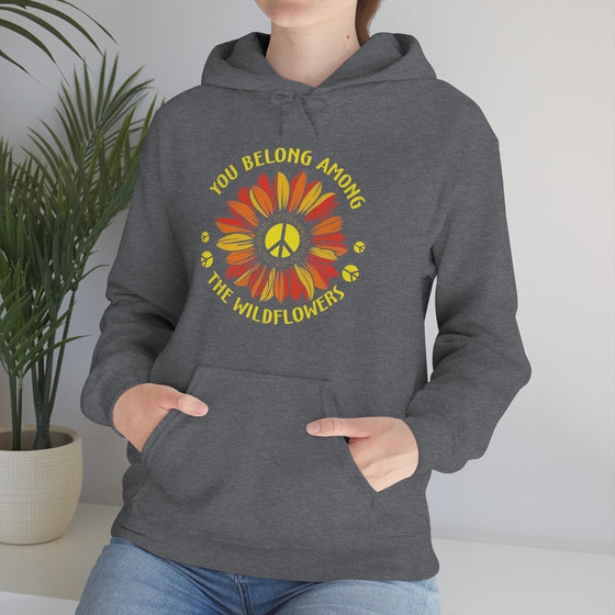 Among Wildflowers | Unisex Hooded Sweatshirt | Embrace Your Vibe