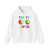 Hippie Sweatshirt | Trippy Hippie Sunglasses | Unisex Hooded Hoodie Sweatshirt