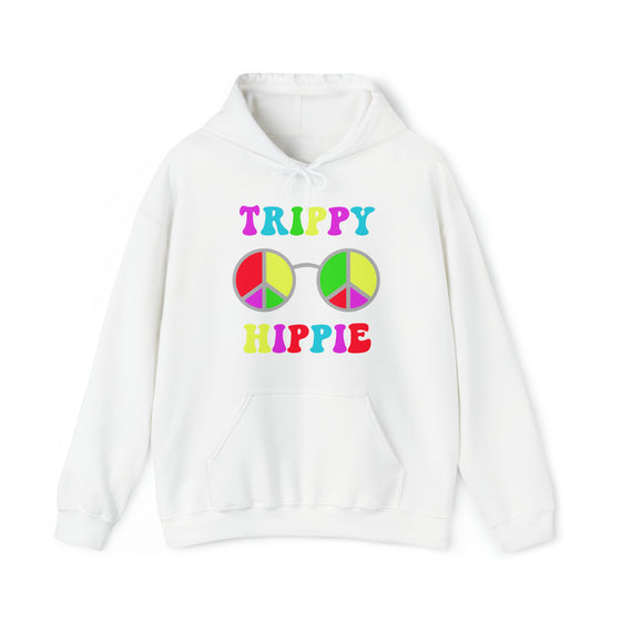 Hippie Sweatshirt | Trippy Hippie Sunglasses | Unisex Hooded Hoodie Sweatshirt