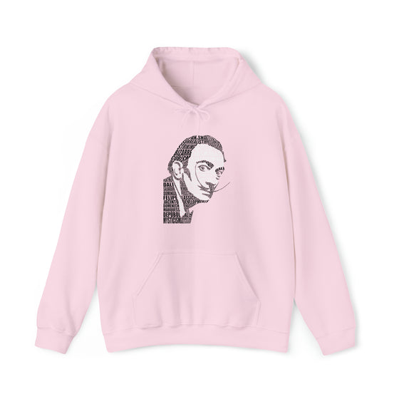 Salvador Dali Artist | Unisex Hooded Hoodie Sweatshirt  | Calligram Word Design